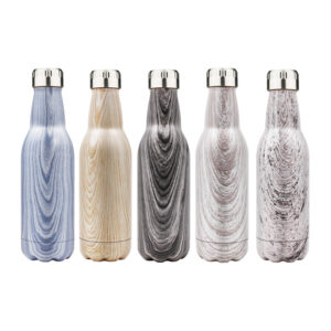 17oz/500ml Wooden Grain Stainless Steel Vacuum Flask-image
