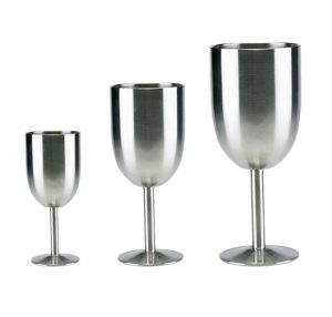 Double Wall Stainless Steel Vacuum insulated Wine Goblet-image