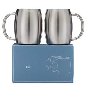 Shatterproof Double Walled Insulated BPA Free Stainless Steel Coffee Beer Tea Mugs-image
