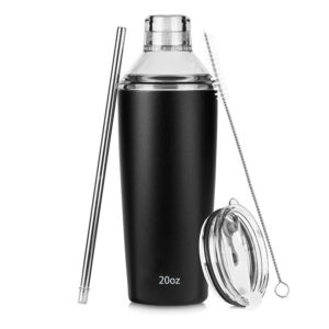 20oz Vacuum Insulated Leak-Proof Cocktail Shaker with Measuring System-image