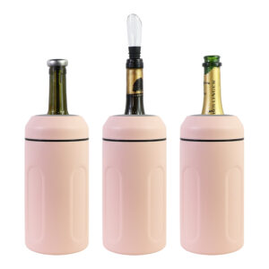 Stainless Steel Wine Bottle Chiller, Portable Champagne Insulator-image