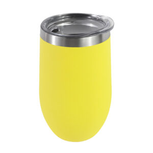 16oz Insulated Wine Tumbler with Lid, Stemless Wine Glass-image