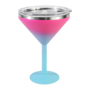 Stemmed Stainless Steel Martini Glasses, 8oz Vacuum Insulated-image
