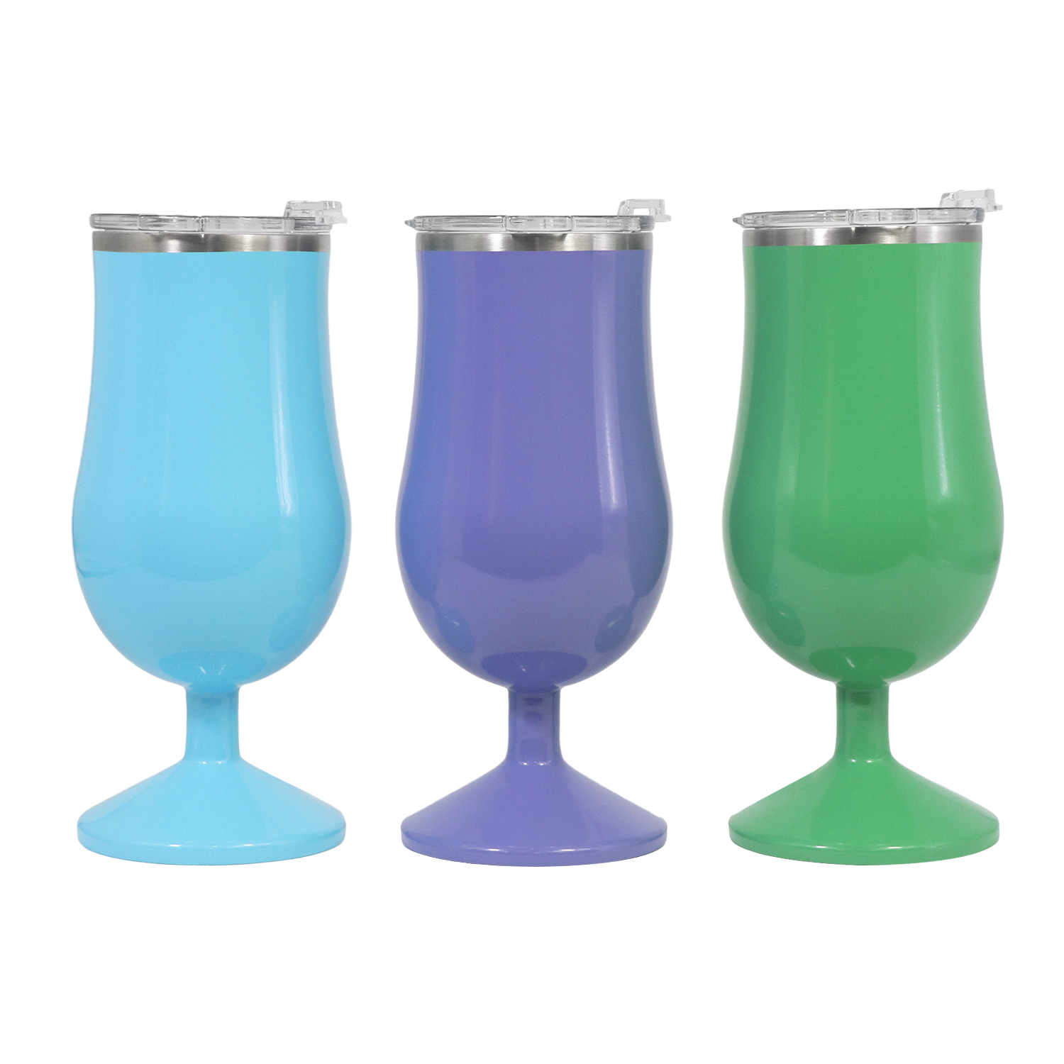 17oz Stemmed Insulated Wine Tumbler with Lid-image