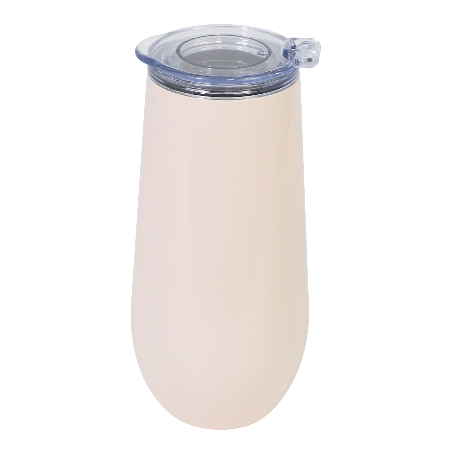 12oz Insulated Champagne Flute with Flip-Top Lid-image