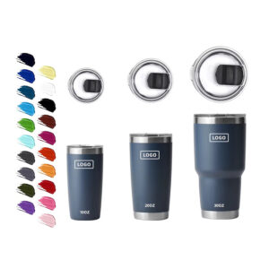 20oz Stainless Steel Vacuum Insulated Tumbler with Magnetic Sliding Lid-image