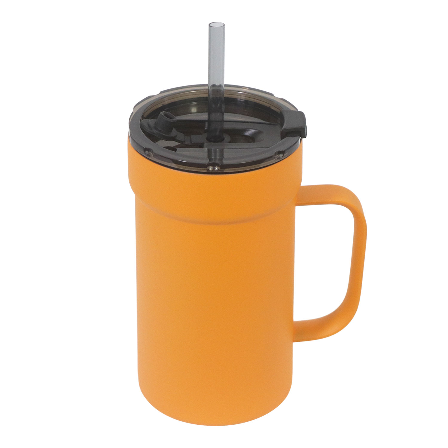 450ml 15oz Insulated Travel Mug Coffee Mug with Spout and Straw-image