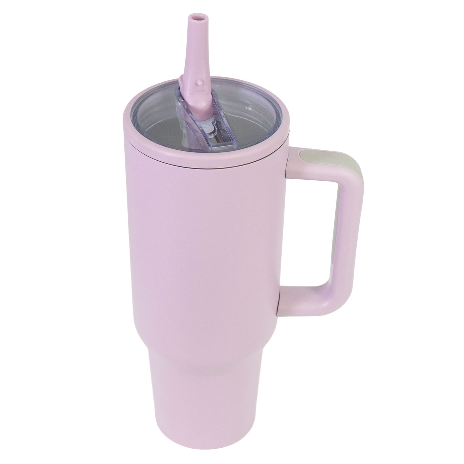 40oz Insulated Handle Tumbler with Retractable Straw-image