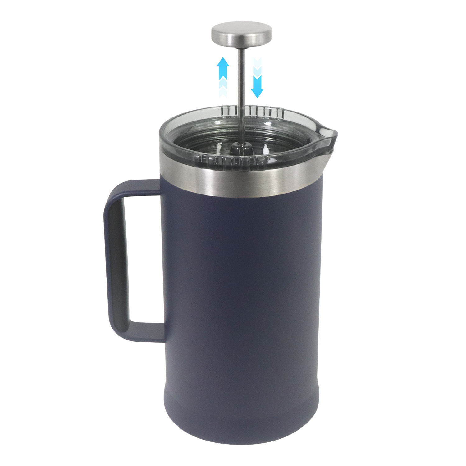 1L 34oz Vacuum Insulated French Press Coffee Maker-image